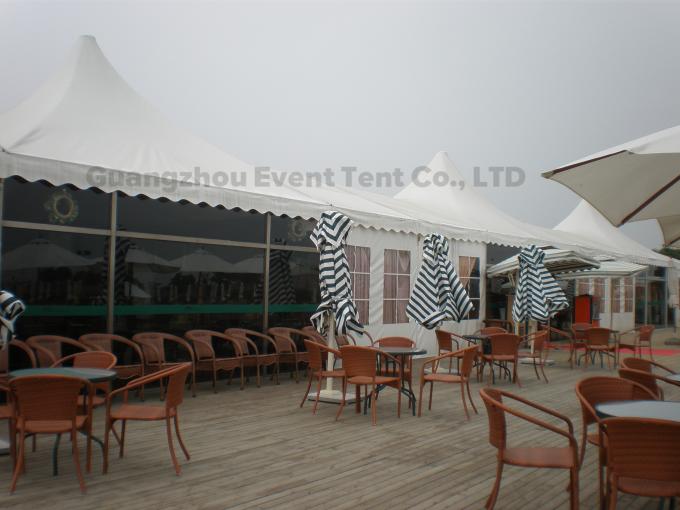 Δίπλωμα του υφάσματος PVC θόλων σκιάς, υψηλές μέγιστες σκηνές πλαισίων με το μαξιλάρι καθισμάτων εστιατορίων