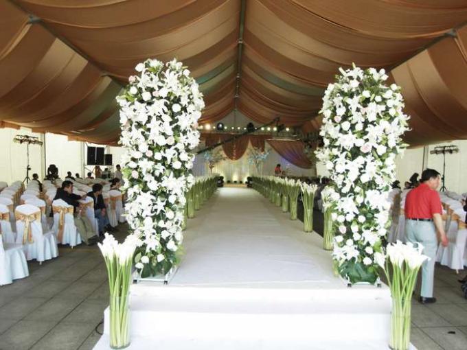 Αδιάβροχες σκηνή δεξίωσης γάμου στεγών υφάσματος PVC/σκηνή κόμματος κήπων